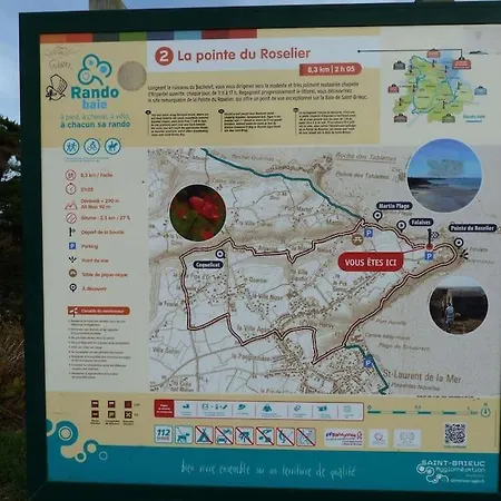 Chaumiere Cotiere: Plage A 500M,A Deux Pas Du Gr34 Plerin Exterior photo